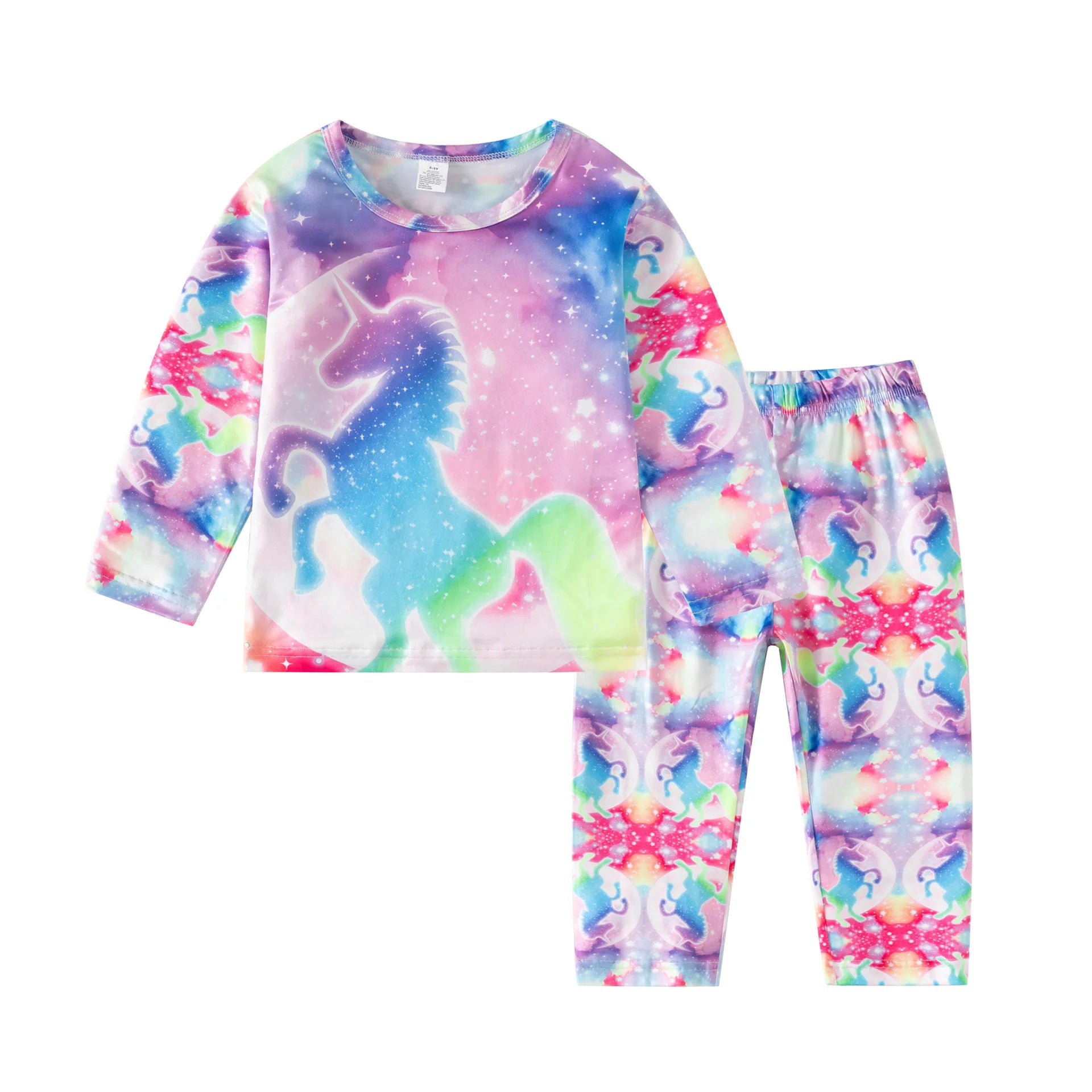 Two piece PJ with eye catching designs