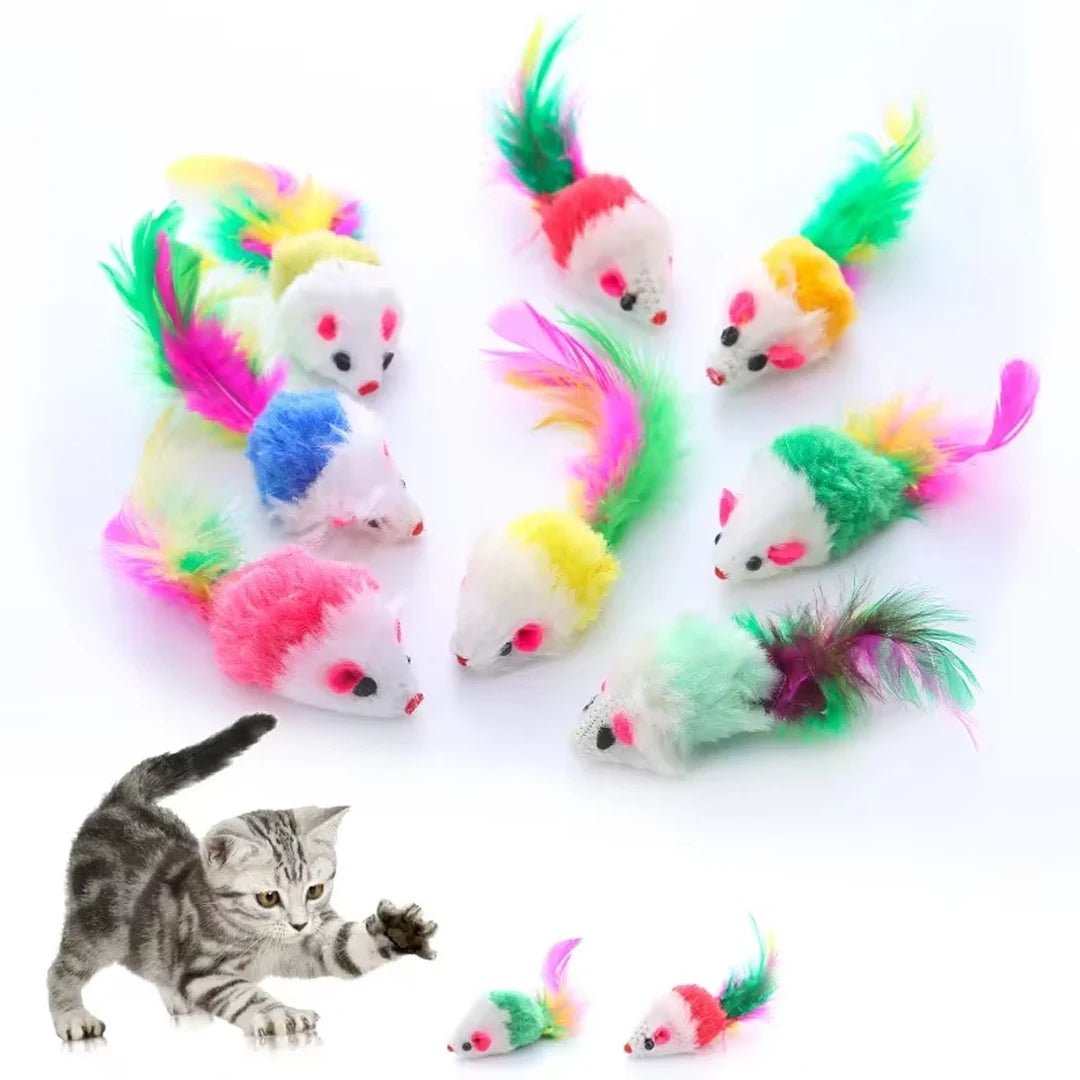 Colourful toy rats