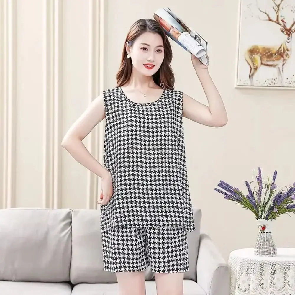 Cute cotton poplin printed Floral sleepwear