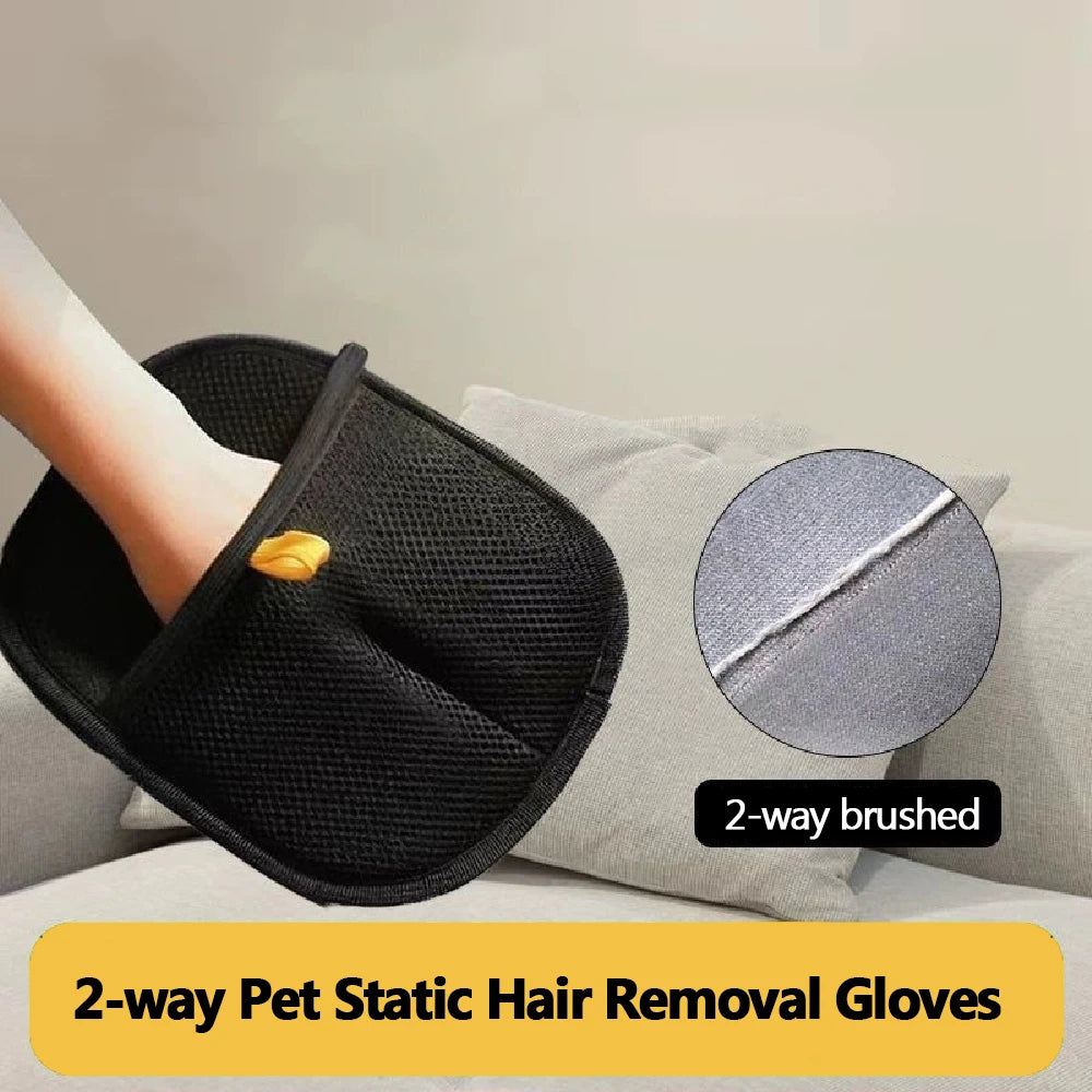 Glove hair removal