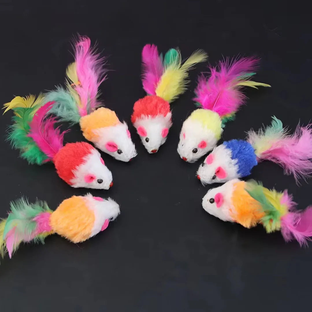Colourful toy rats