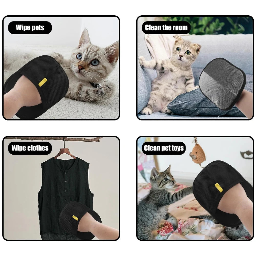 Glove hair removal