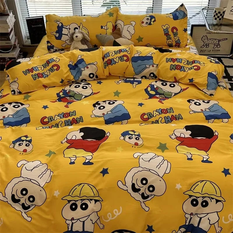 Shin Chan bedsheets and pillow cases