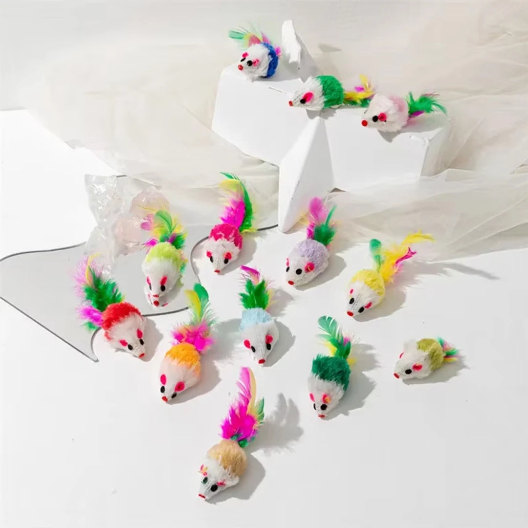 Colourful toy rats