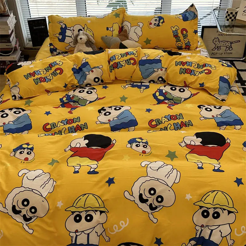 Shin Chan bedsheets and pillow cases