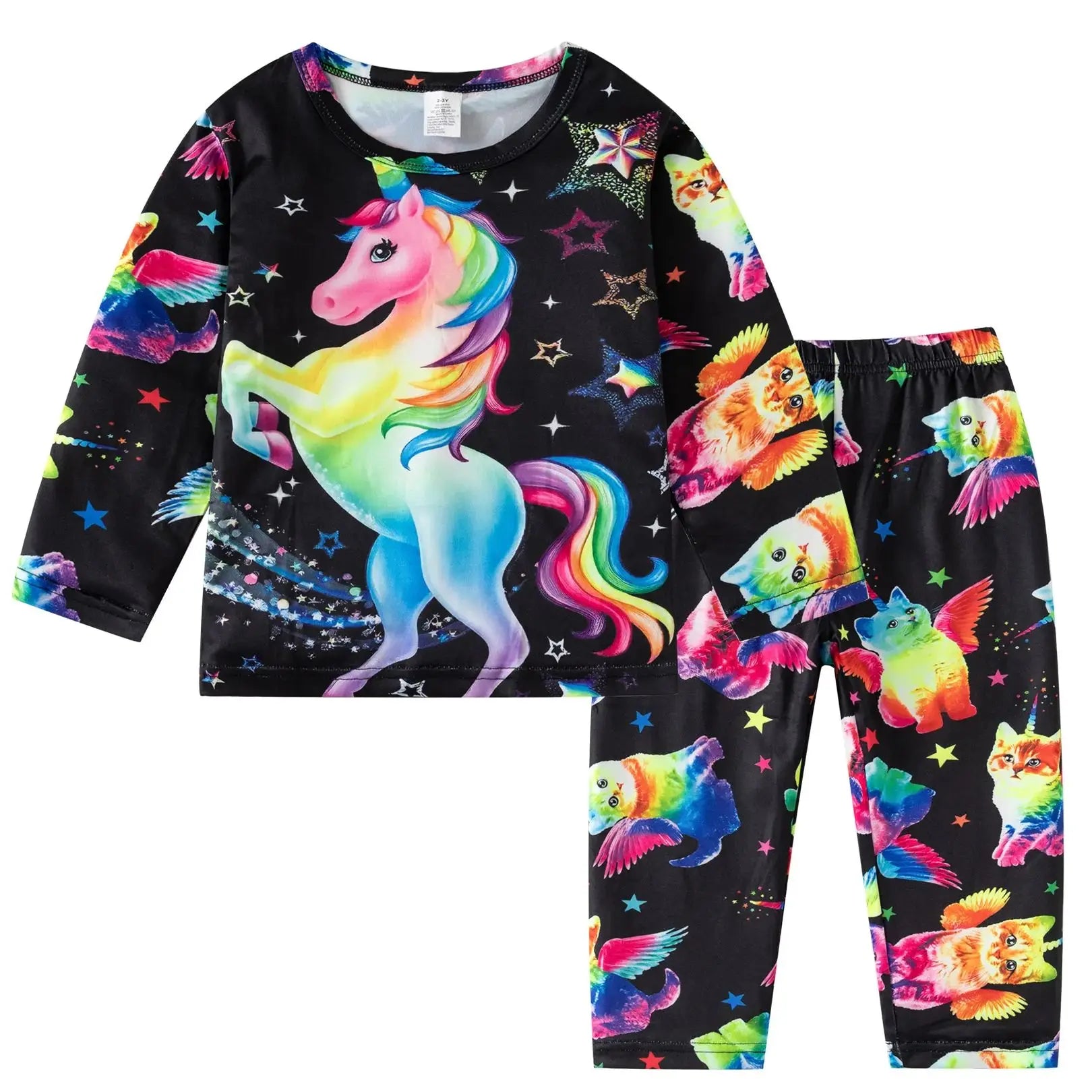 Two piece PJ with eye catching designs