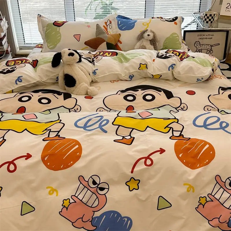 Shin Chan bedsheets and pillow cases