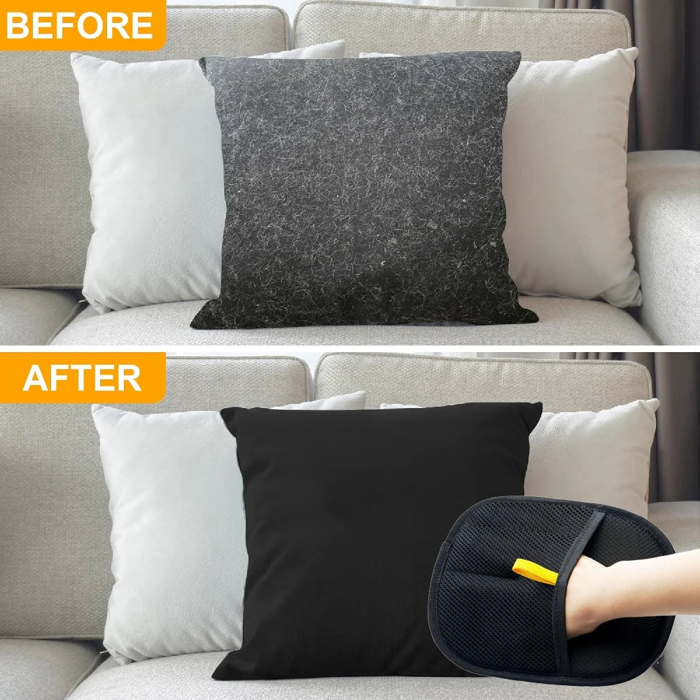 Glove hair removal