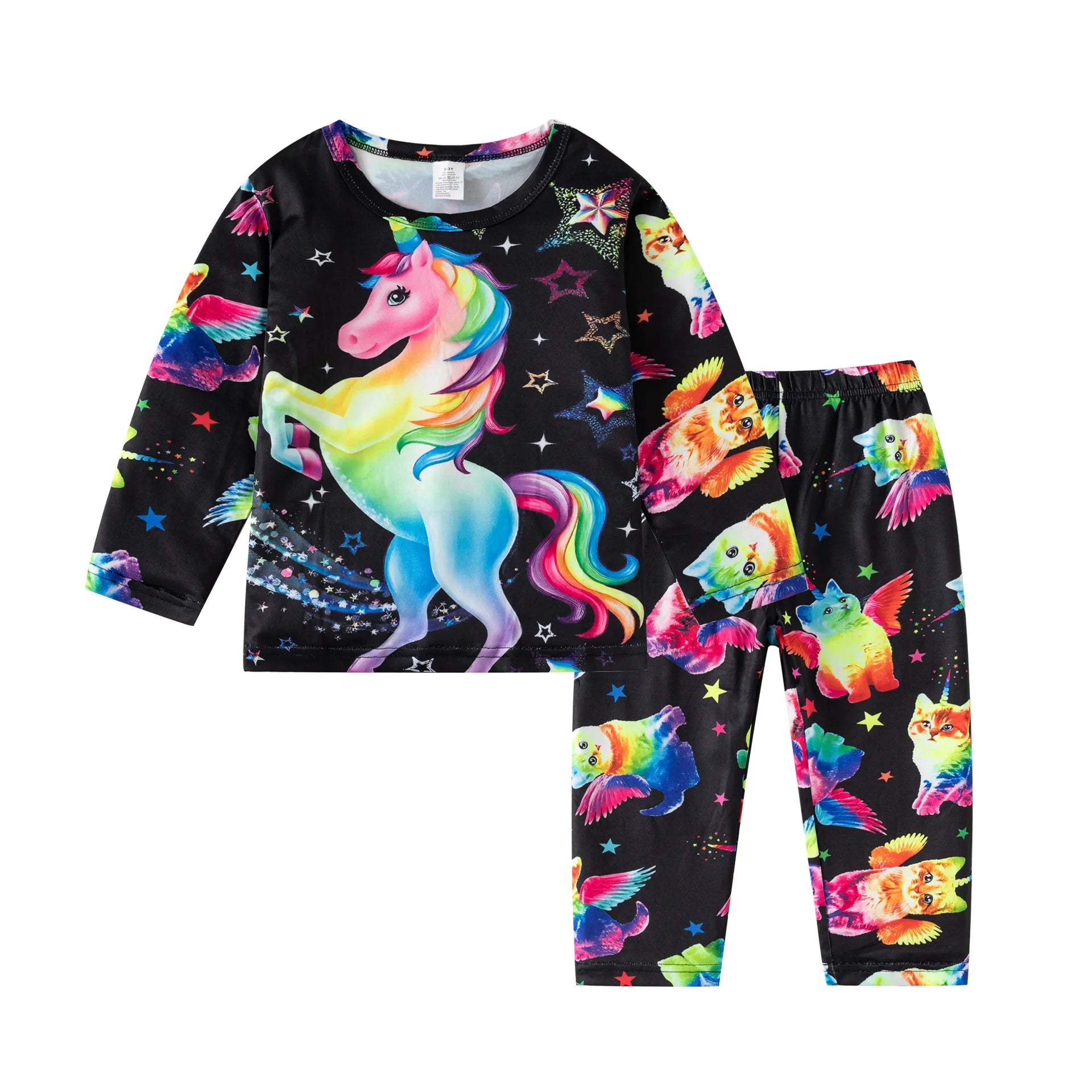 Two piece PJ with eye catching designs