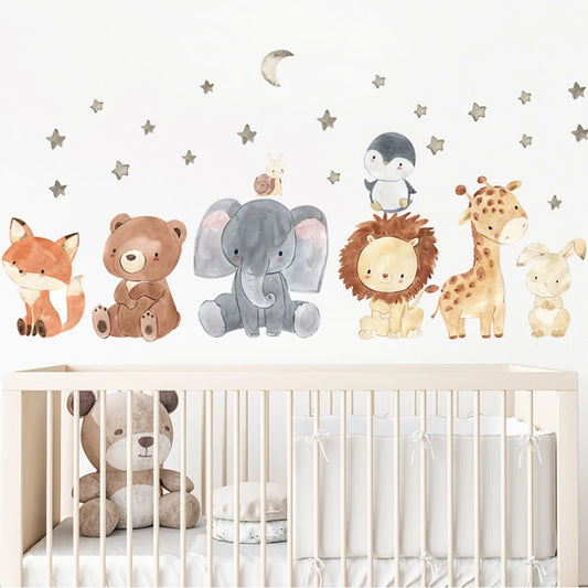 Cute animal wall sticker