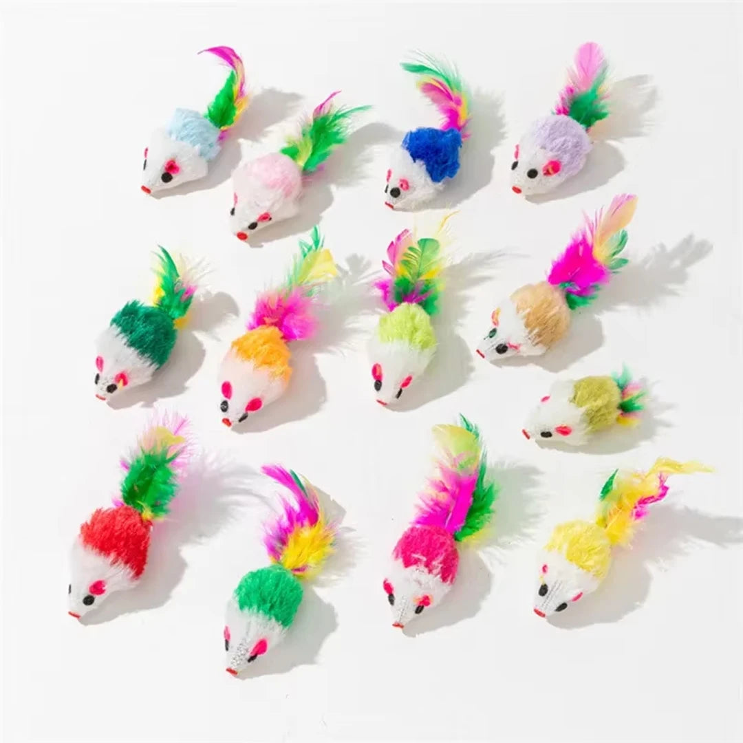 Colourful toy rats