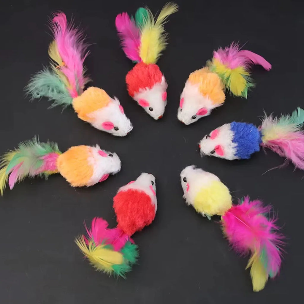 Colourful toy rats