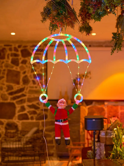 Parachuting Santa